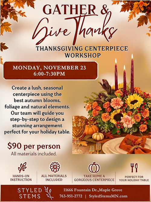 Gather and Give Thanks - November 23
