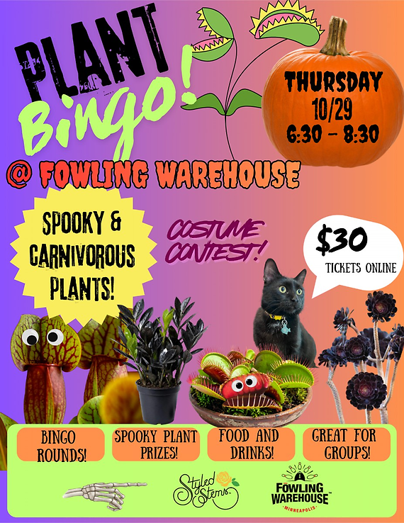 Spooky Plant Bingo