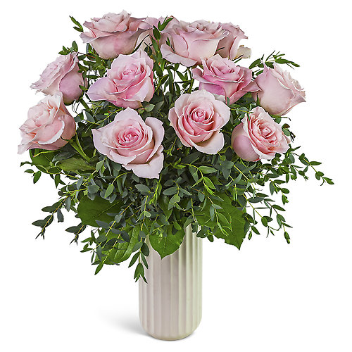 One Dozen Pink Cloud Roses