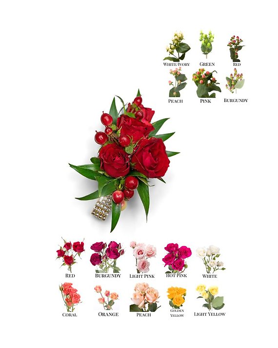 Crimson Corsage