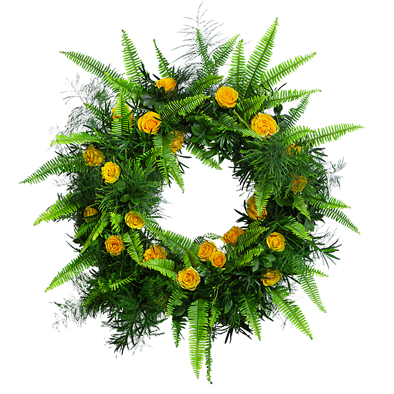 Birds of Solace Sympathy Wreath - Premium