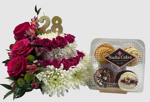 Double Decker Cake Plus Cupcakes!