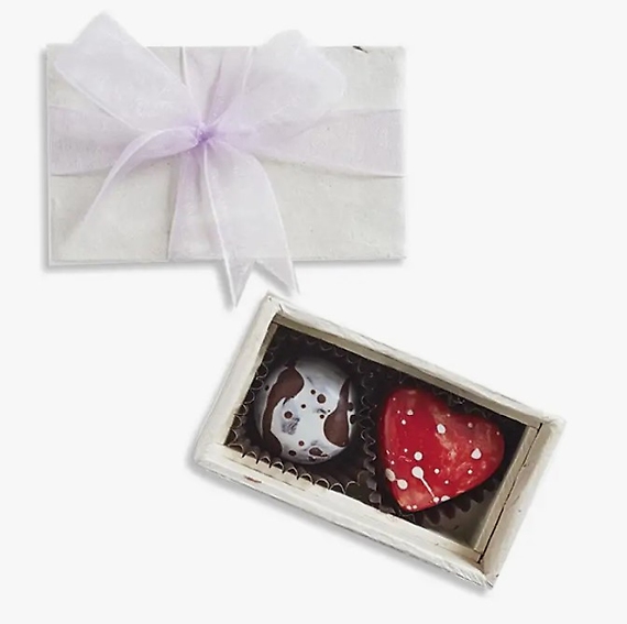 2 Piece Chocolate Box: Knipschildt chocolatier