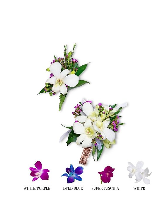 Flawless Corsage and Boutonniere Set