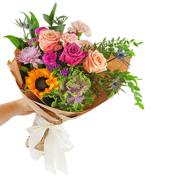 Seasonal Selection Wrapped Bouquet