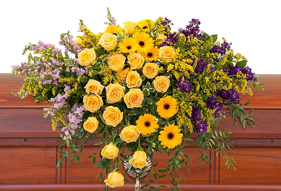 Vivid Memories Casket Spray