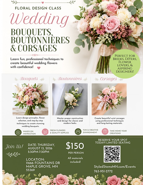 Wedding Floral Class