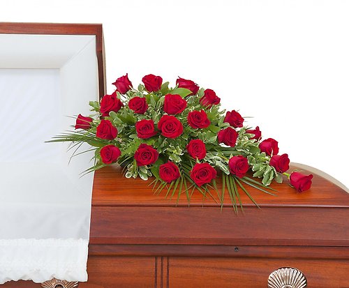 Simply Roses Deluxe Casket Spray