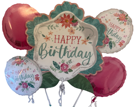 XL Flower Birthday Balloon Bouquet
