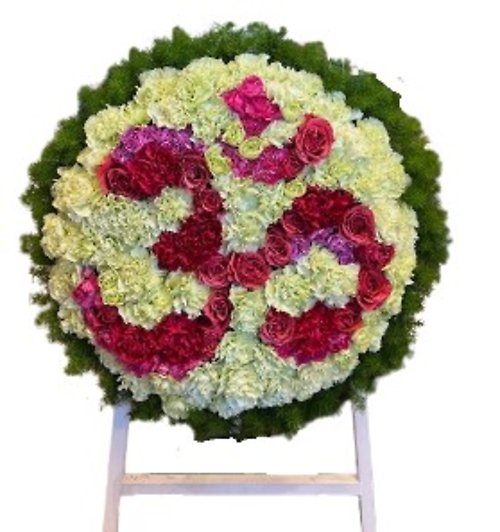 Om Floral Wreath