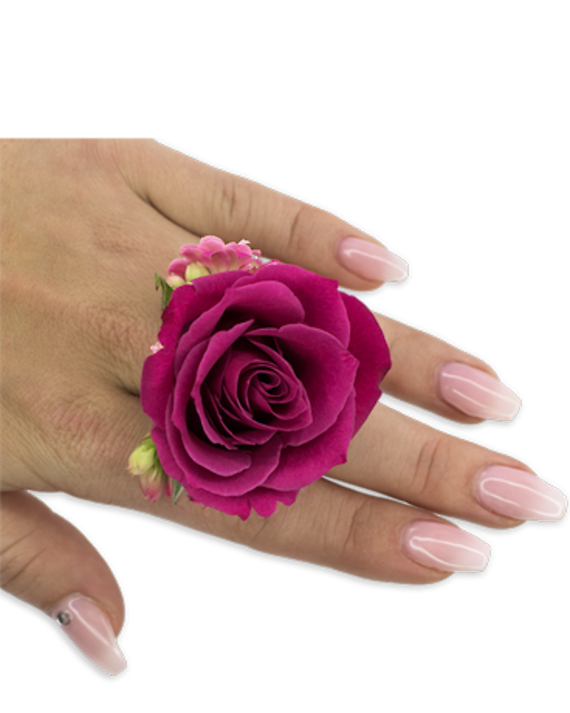 Fuchsia Floral Ring