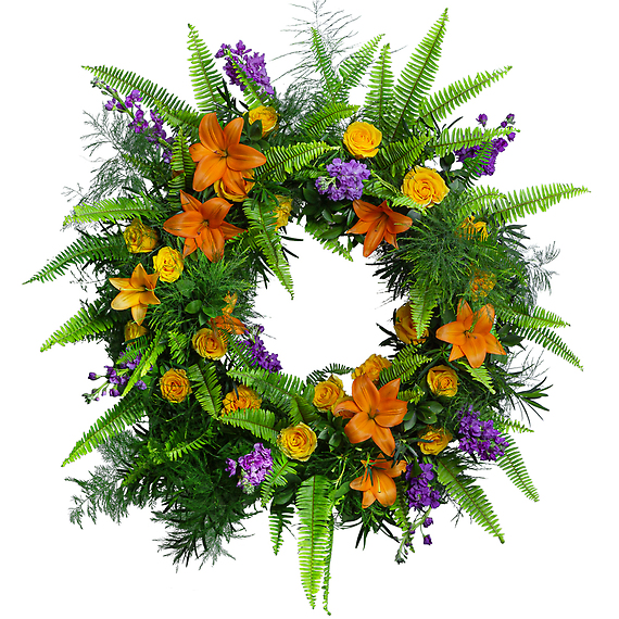 Birds of Solace Sympathy Wreath - Premium