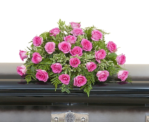 Pink Rose Casket Spray