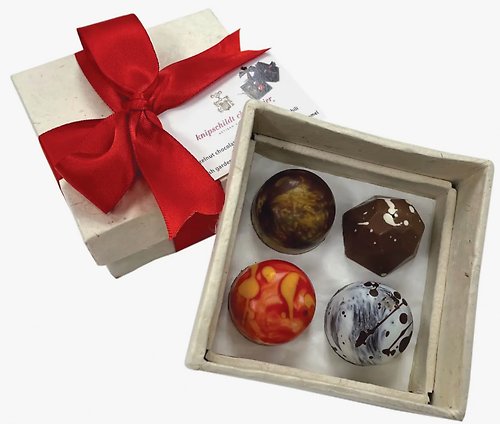 4 Piece Box of Truffles - Knipschildt chocolatier