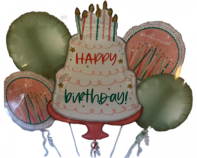 Birthday Cake Balloon Bouquet