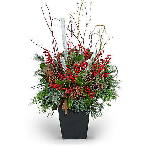 Winter Porch Pot