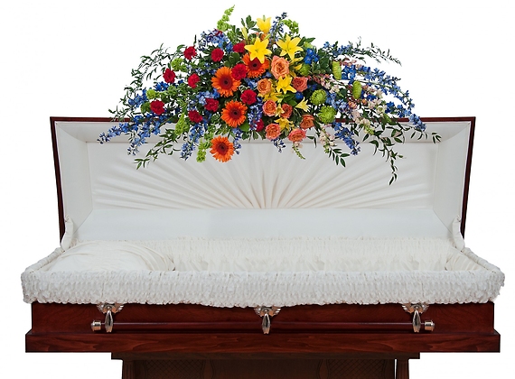 Treasured Celebration Full Casket Spray