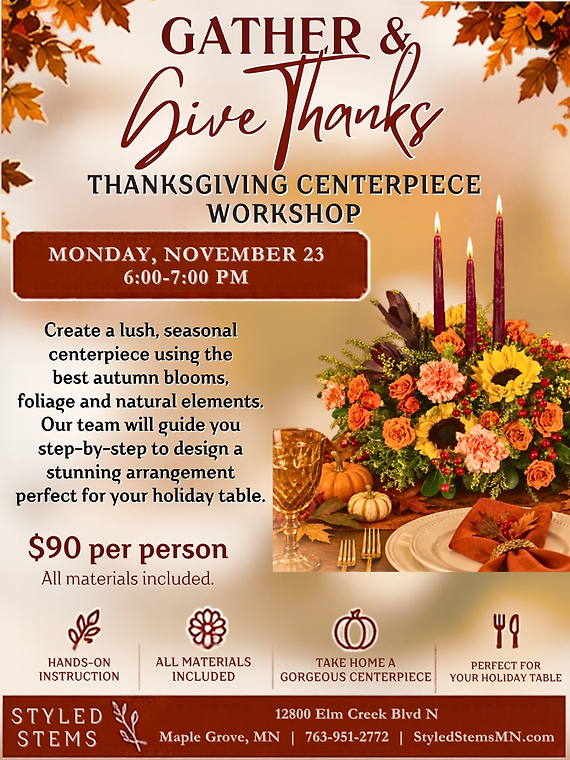 Gather and Give Thanks - November 23