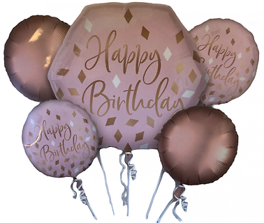 XL Pink & Gold Balloon Bouquet